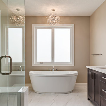 Custom Two Storey 3678sqft, 4 Bedrooms Up, Backing Ponds