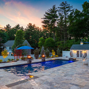Pembroke 20'x44' PermaCrete Vinyl Liner In Ground Swimming Pool