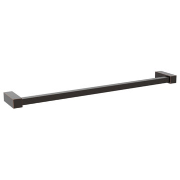 Amerock Monument Contemporary Towel Bar, Oil Rubbed Bronze, 18" Center-to-Center