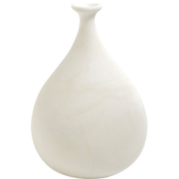 Alabaster Teardrop Vase - Natural, Small