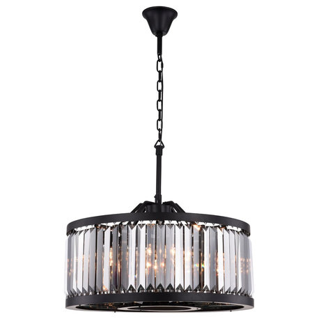 Chelsea 8-Light Chandelier, Shade: Silver