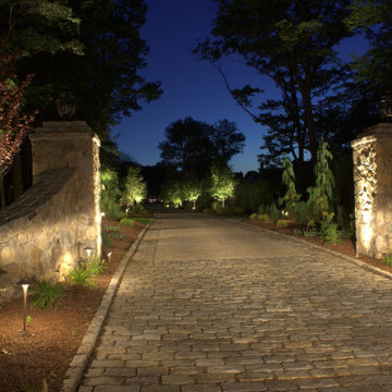 This Landscape and Lighting project Lites up in OVER DRIVE