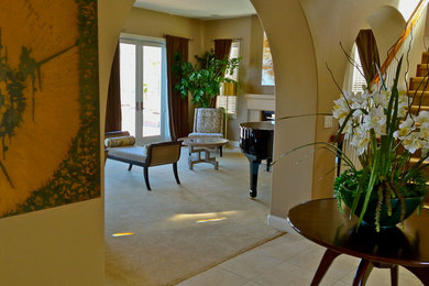 Inspiration for a contemporary living room remodel in San Diego