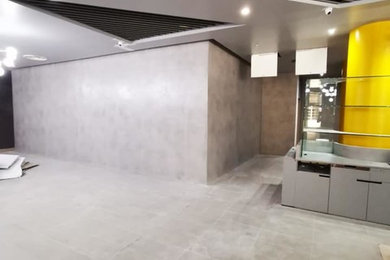 Microcement Bar top, door, wall and stage area