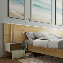 КОМПЛЕКТ ДЛЯ СПАЛЬНИ TESLA -C СВЕТЛЫЙ - Beds