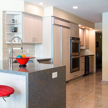 Modern Kitchen Remodel after a flood