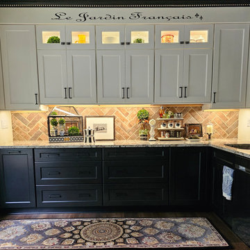 Two-toned Earthy Kitchen