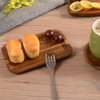 Wood Serveware Plate Small Dessert Plates Cup Mat Serving Tray, Rectangle