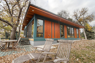 Example of a trendy exterior home design in Minneapolis