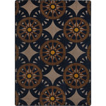 Joy Carpet - Joy Carpet Cowboy Carpets Wheel Shadows Area Rug Greige - 7'8" X 10'9" - Unique in color and design, this eye-catching area rug is certain to provide an element of personality and style in select, living spaces.