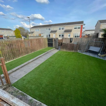 Back Garden Artificial Grass Fitting Motherwell