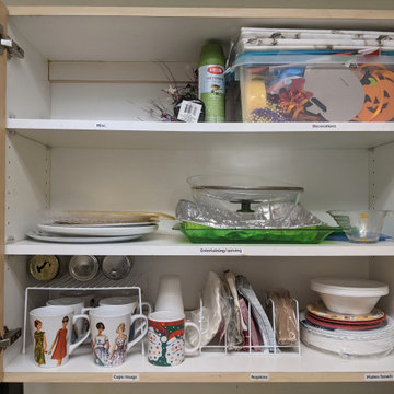 Public kitchen cabinet after