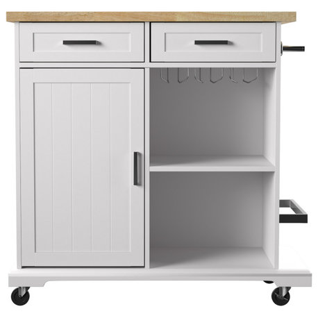 Bastien Rolling Kitchen Island With Storage