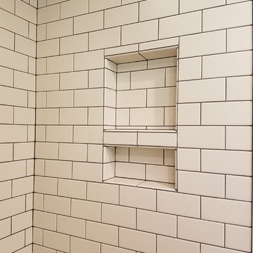 Gray & Almond Bathroom
