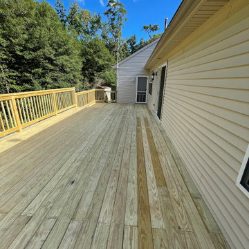 New Pressure Treated Deck Construction