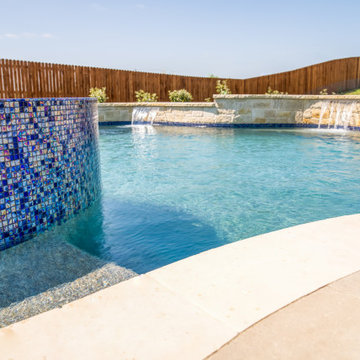Custom Creations, Aledo Ridge Court Crystal Stone Midnight Blue Regular
