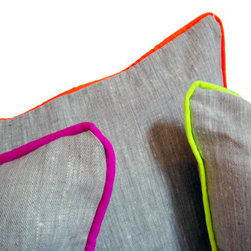 Neon Piper Pillows - Decorative Pillows