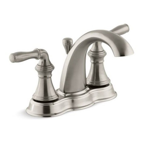 Kohler Devonshire Centerset Bathroom Faucets, Vibrant Brushed Nickel