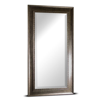 Abby Large Rectangular Smoke Gray Framed Wall/Vanity Mirror