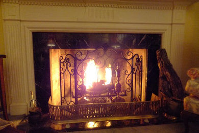 Elegant living room photo in Boise