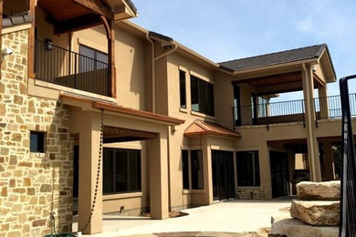 Example of a mountain style exterior home design in Austin