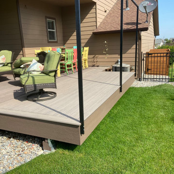 Golf course deck extension