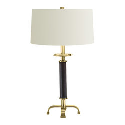 The Thomas Pheasant Collection - Leather Moderne Lamp - Table Lamps
