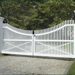 Cellular Vinyl Chestnut Hill Custom Entrance Gate - Outdoor Products