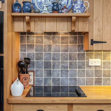 Character Oak farmhouse kitchen in old cottage