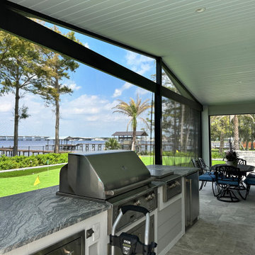 Pool Swap, Outdoor Kitchen, and Enclosure