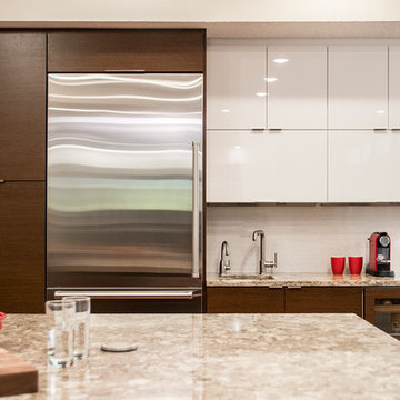 Contemporary Wenge and Gloss Kitchen