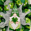 St Patricks Day Lucky And I Gnome It Handmade Deco Mesh