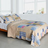 Classic Plaids Cotton 3PC Vermicelli-Quilted Printed Quilt Set Full/Queen Size