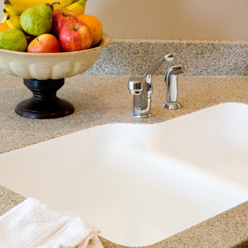 Marble Works Polystone Kitchen Integrated Sink