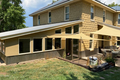 Inspiration for a rustic sunroom remodel in Albuquerque