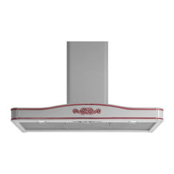 36&Prime; Flora Red Wall Range Hood - Range Hoods And Vents