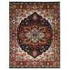 EORC Navy Hand Knotted Wool Heriz Serapi Rug 10' x 14'