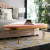 Wiley Oval Bench, Dusty Rose/Gold