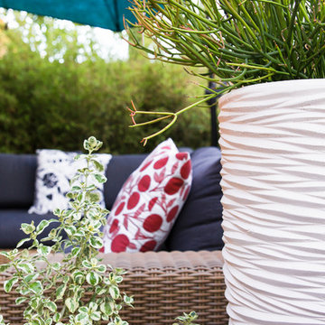 Modern White Ceramic Planter