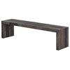 71 Inch Bench Large Grey Grey Industrial Moe's Home