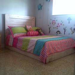 Hand made Beach Cottage Style Platform Bed/Headboard - Beds