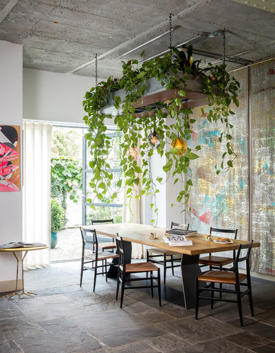 Eclectic Dining Room by Cooley & Rose