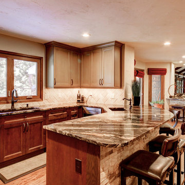 Tudor Home Kitchen, Bar, and Laundry