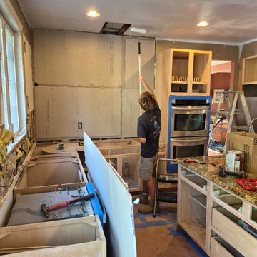 New Hope Kitchen Painting Railings Trim