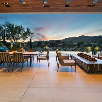 Bighorn Palm Desert luxury modern home outdoor terrace living area