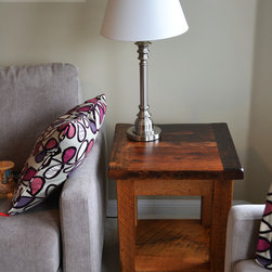 Reclaimed Wood End Tables - Products