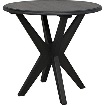 Fox Side Table - Charcoal Black