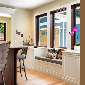 Traditional White & Walnut Kitchen
