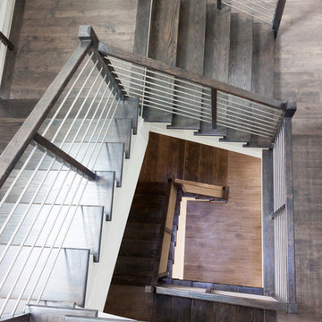 Project #50 | Geometric Staircase with Contrasting Tones
