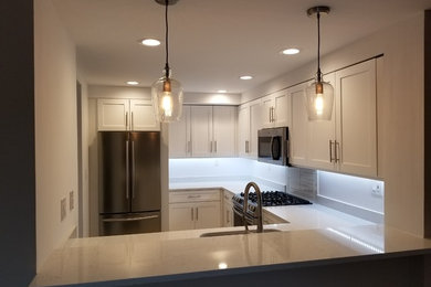 Inspiration for a transitional kitchen remodel in New York